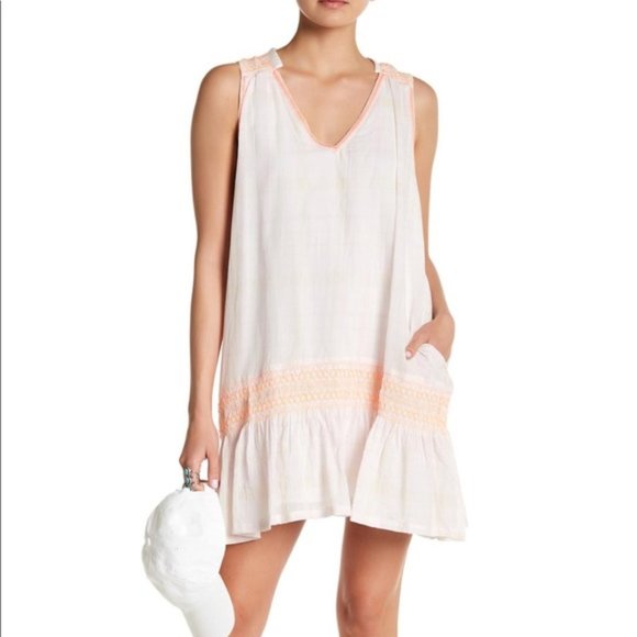 Free People Dresses & Skirts - Free People Run With Me Plaid Embroidered Dress